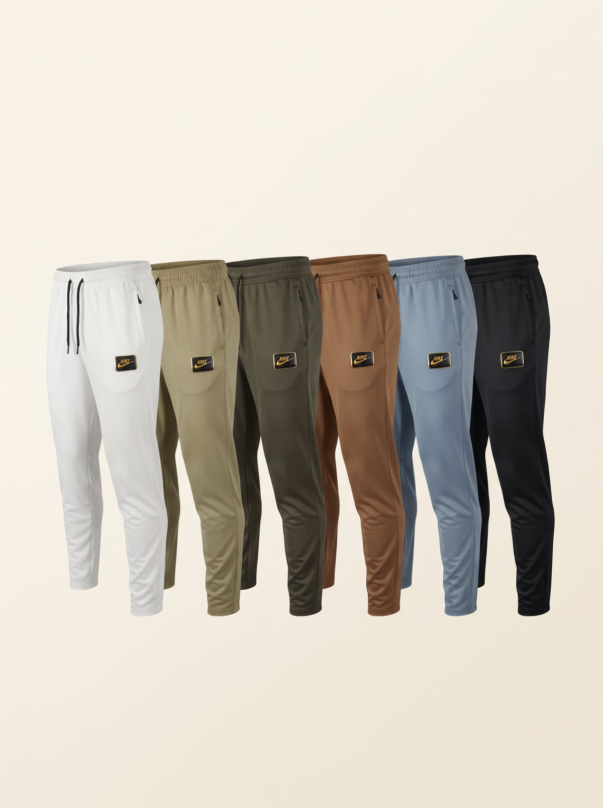 Men's Premium Lycra Trouser – 220 GSM Imported Power-Stretch | Badge Logo Casual & Gym Trouser | 6 Colors – Nighat Apparel