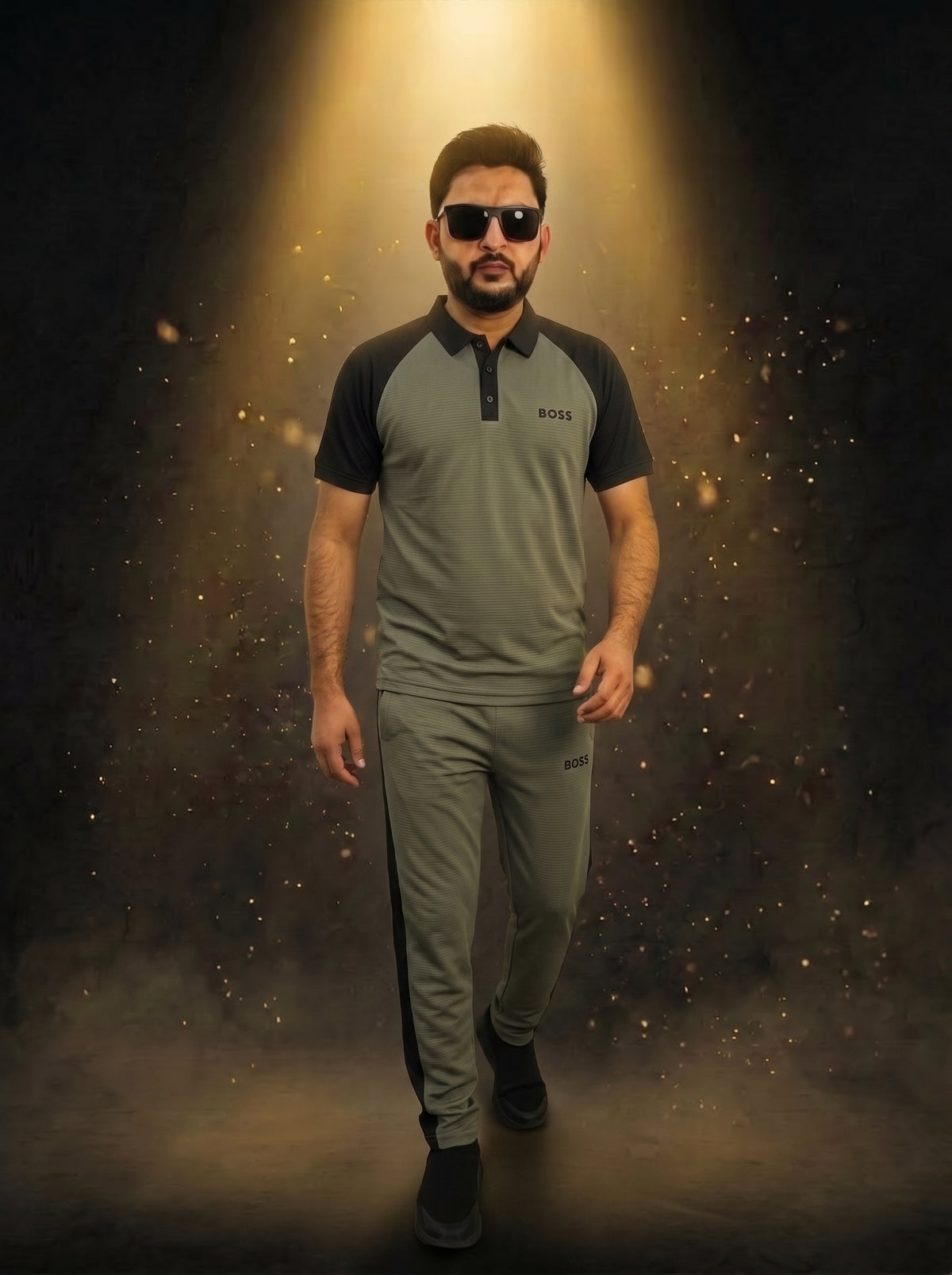 Men's Raglan Polo Tracksuit – 170 GSM Power-Stretch Suit | All-Season Casual Wear | 6 Colors – Nighat Apparel