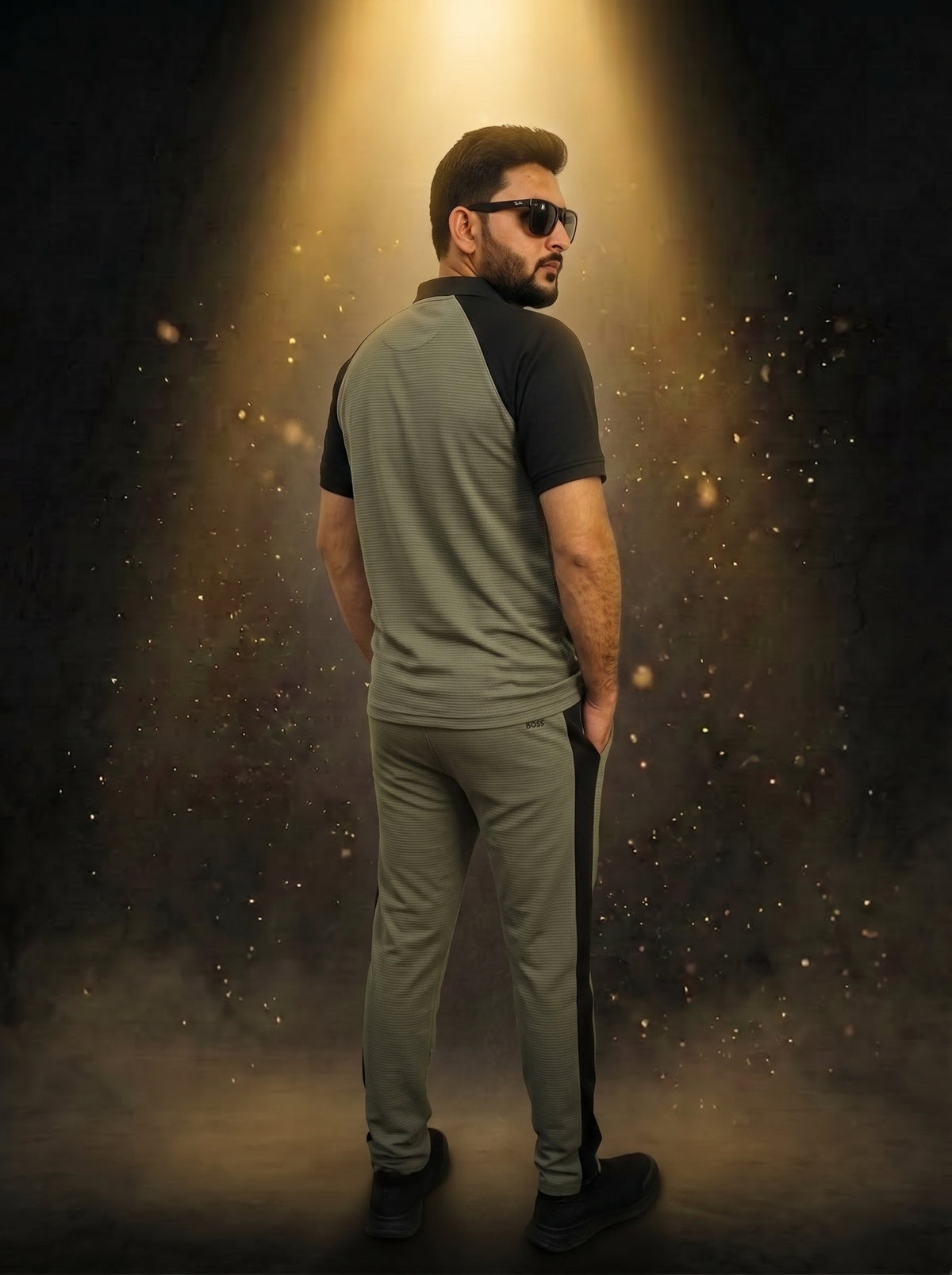 Men's Raglan Polo Tracksuit – 170 GSM Power-Stretch Suit | All-Season Casual Wear | 6 Colors – Nighat Apparel