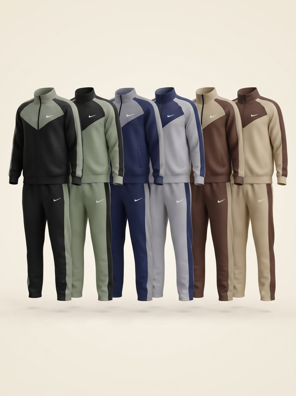 Unisex Microfleece Zip-Up Tracksuit – 280 GSM Warm Winter 2-Piece Set | Export Quality | 6 Colors – Nighat Apparel