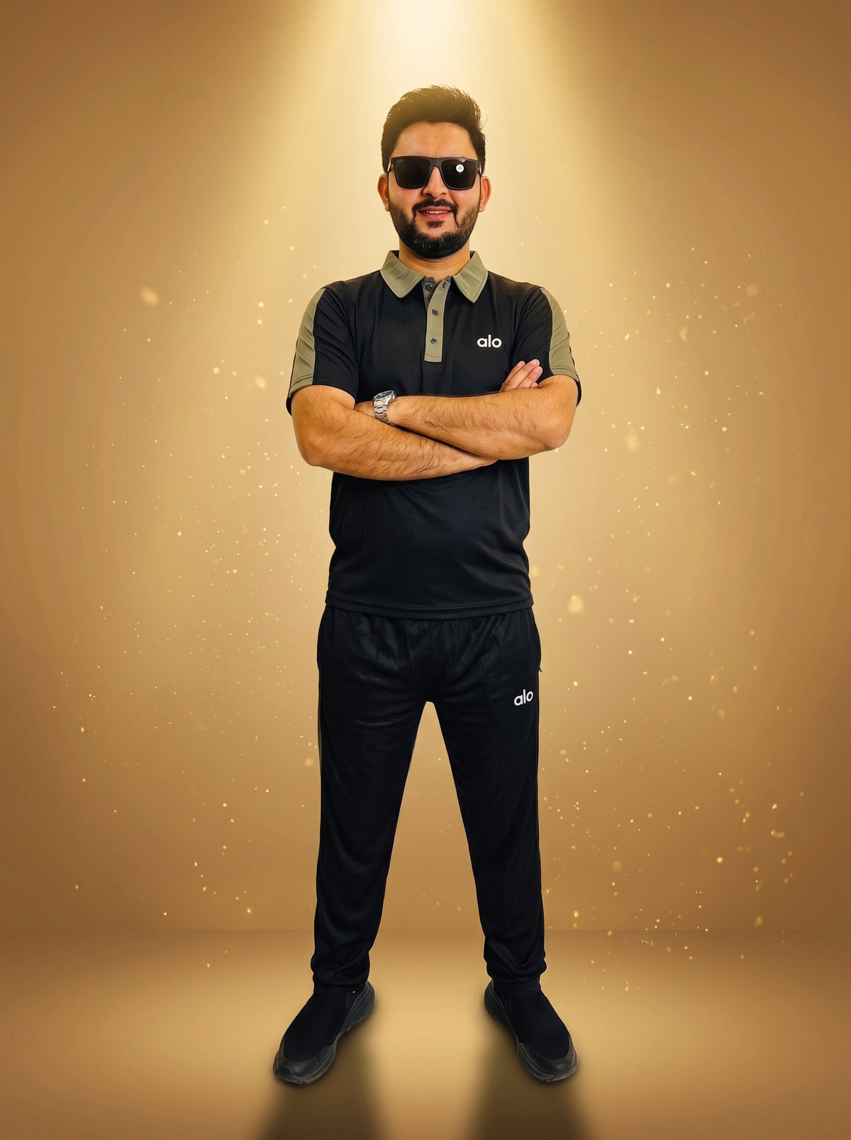 Nighat Apparel Premium Polo Collar Half-Sleeve Tracksuit – Dri-Fit Lycra | Regular Fit