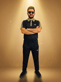 Nighat Apparel Premium Polo Collar Half-Sleeve Tracksuit – Dri-Fit Lycra | Regular Fit