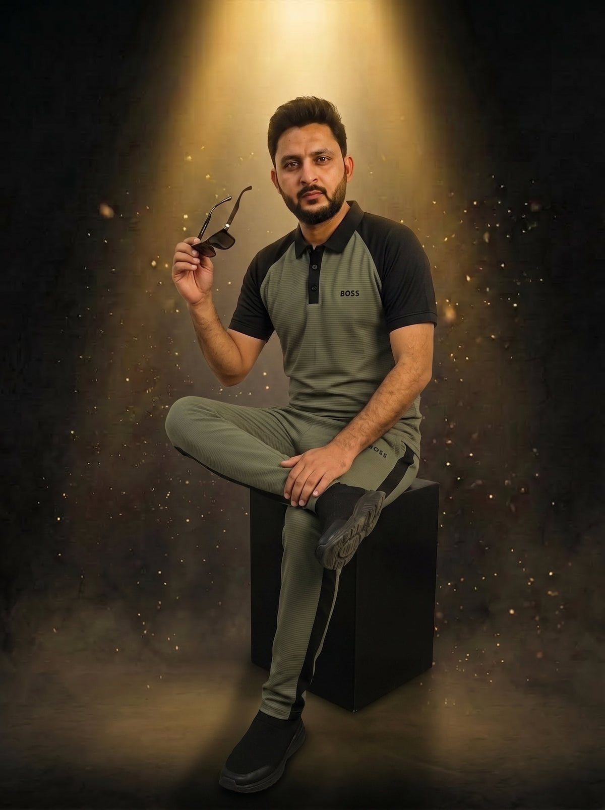 Men's Raglan Polo Tracksuit – 170 GSM Power-Stretch Suit | All-Season Casual Wear | 6 Colors – Nighat Apparel