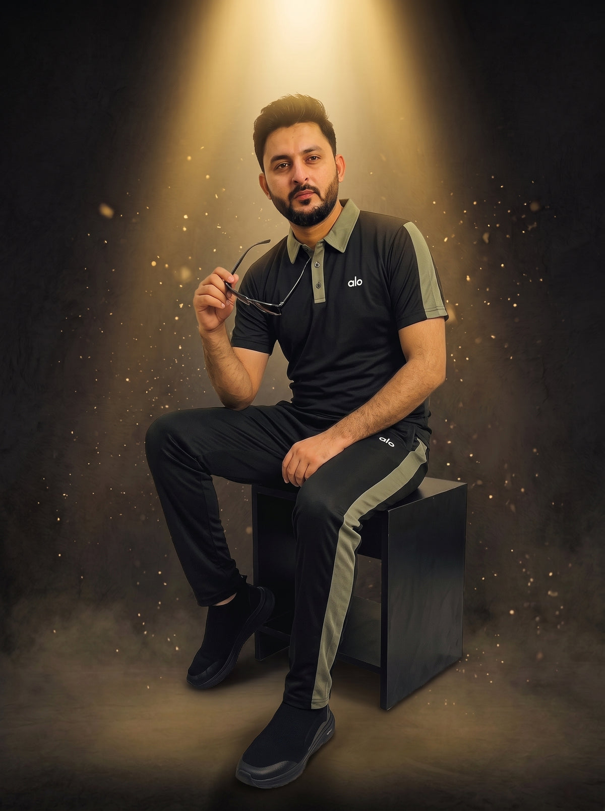 Men's Premium Polo Tracksuit – Contrast Collar Dri-Fit Suit | Gym & Casual Wear