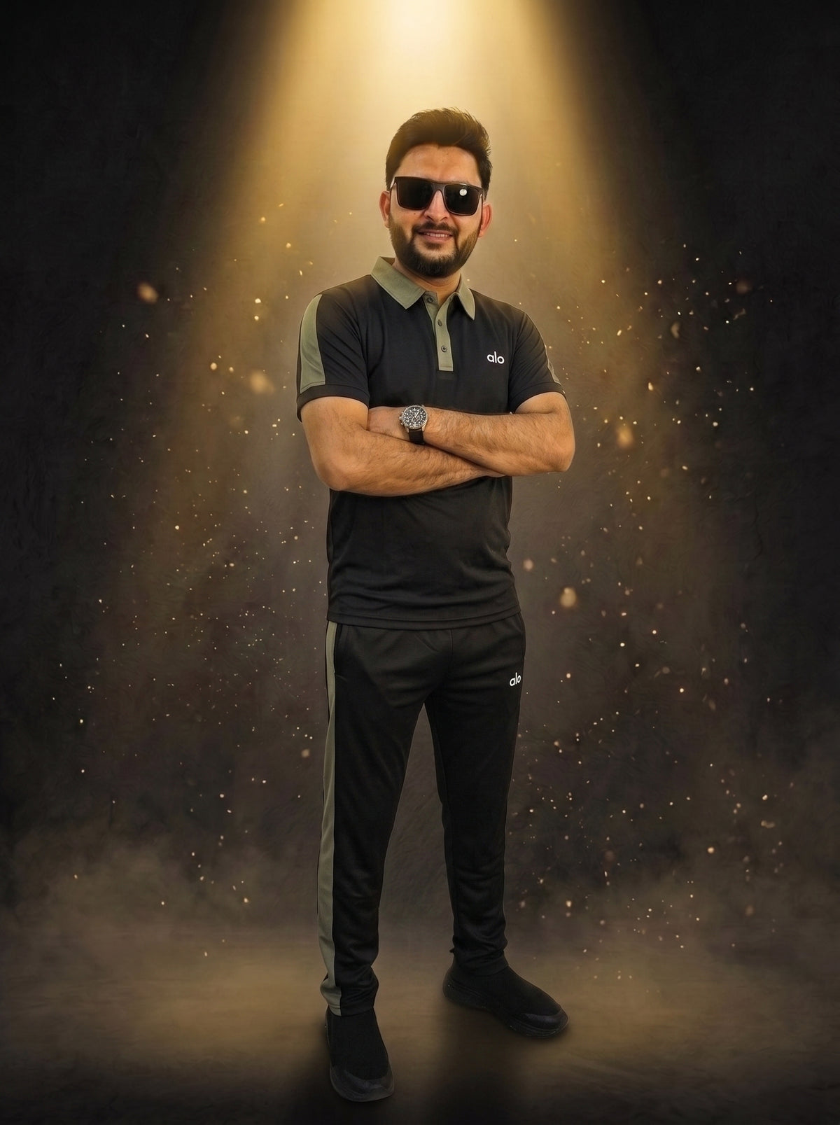 Men's Premium Polo Tracksuit – Contrast Collar Dri-Fit Suit | Gym & Casual Wear