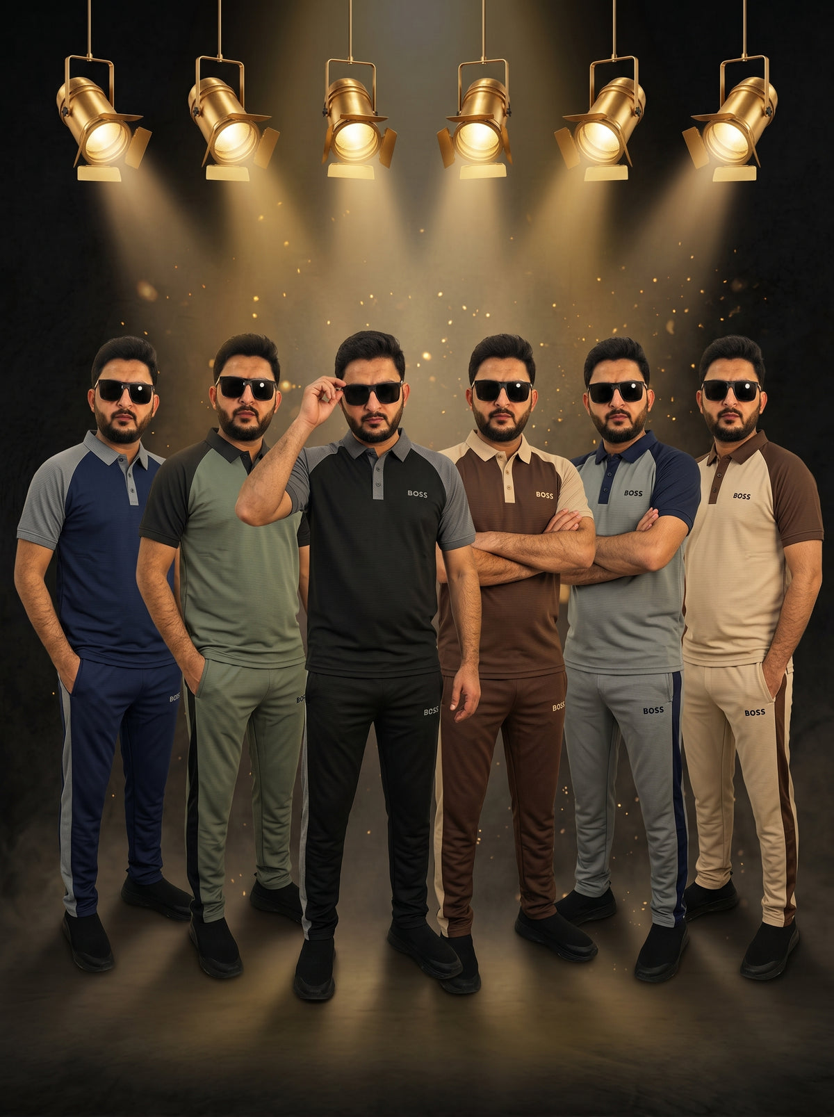 Men's Raglan Polo Tracksuit – 170 GSM Power-Stretch Suit | All-Season Casual Wear | 6 Colors – Nighat Apparel