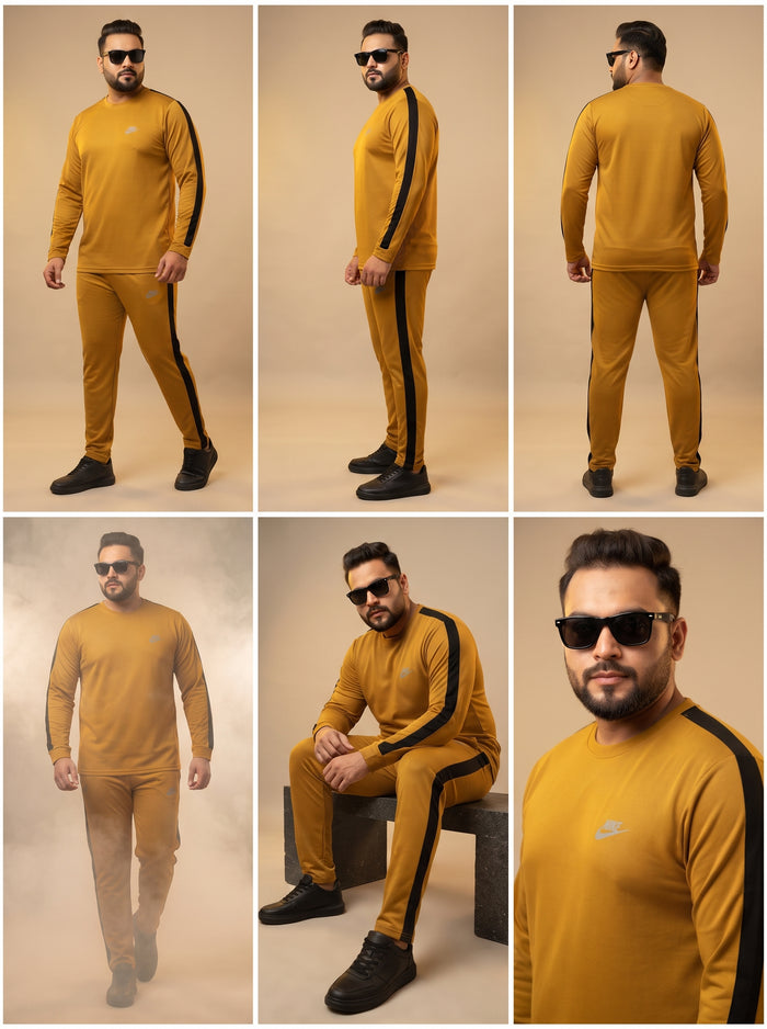 Men's Winter Crew-Neck Tracksuit – 210 GSM Thick Soft Fabric, Full Sleeve 2-Piece Set | Big Sizes 34-36 | 7 Colors – Nighat Apparel