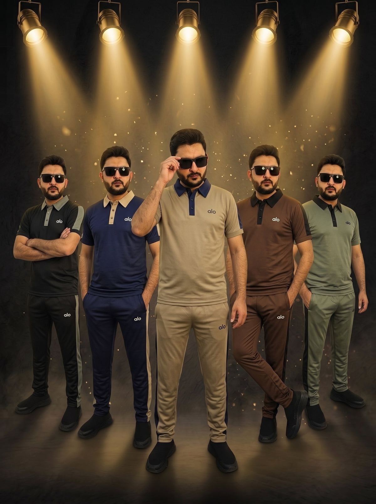 Men's Premium Polo Tracksuit – Contrast Collar Dri-Fit Suit | Gym & Casual Wear
