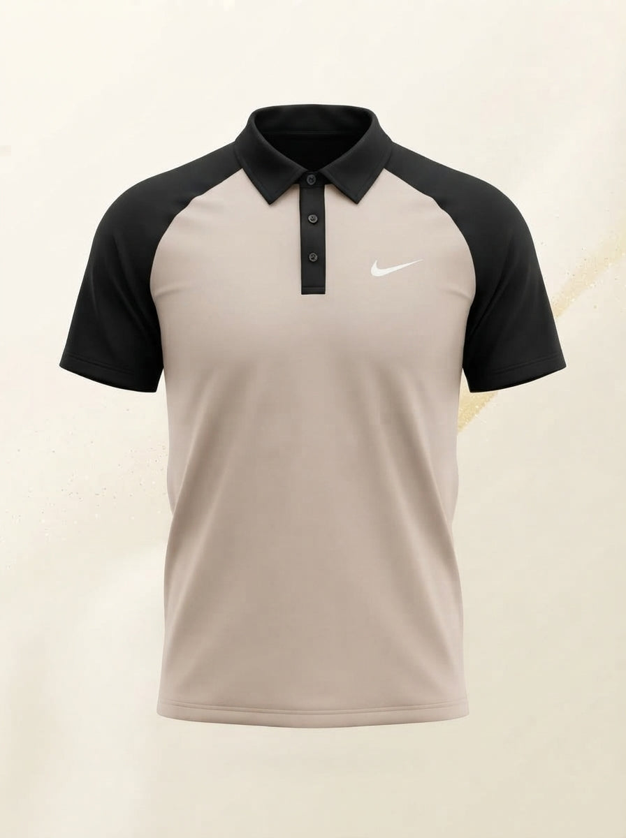Men's Lycra Polo Shirt – Imported Power-Stretch Fabric, Raglan Contrast Sleeves | 5 Colors – Nighat Apparel