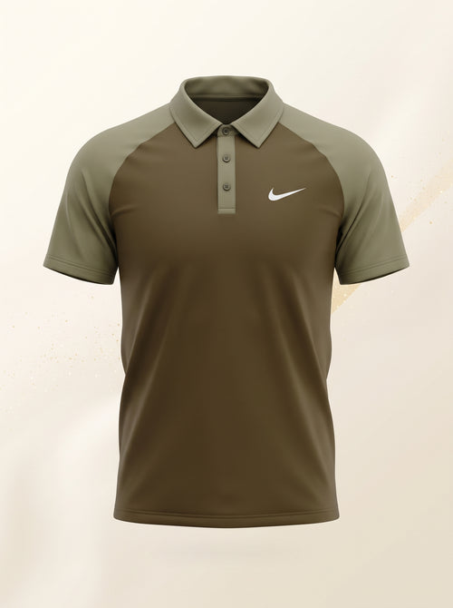 Men's Lycra Polo Shirt – Imported Power-Stretch Fabric, Raglan Contrast Sleeves | 5 Colors – Nighat Apparel