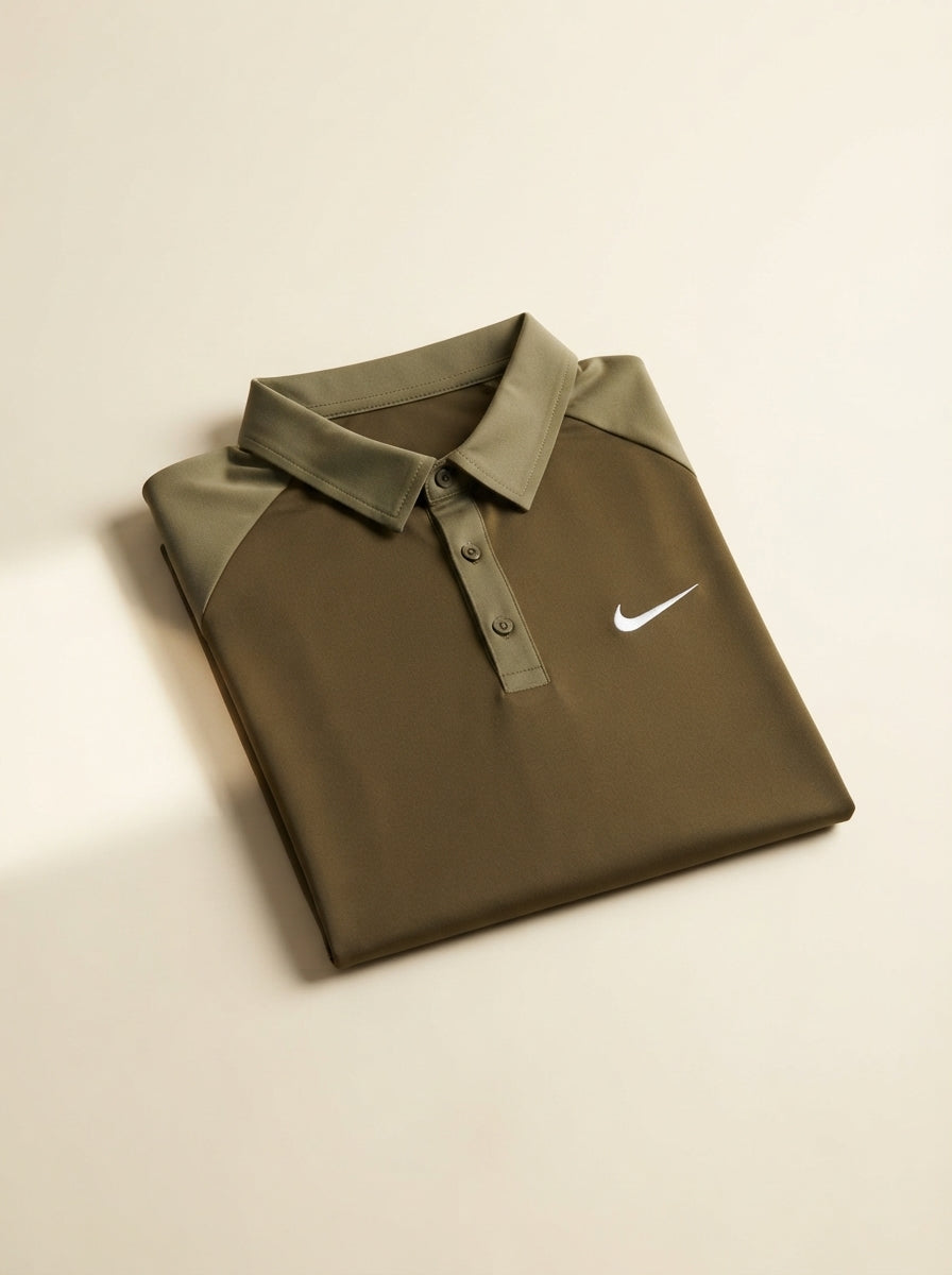 Men's Lycra Polo Shirt – Imported Power-Stretch Fabric, Raglan Contrast Sleeves | 5 Colors – Nighat Apparel