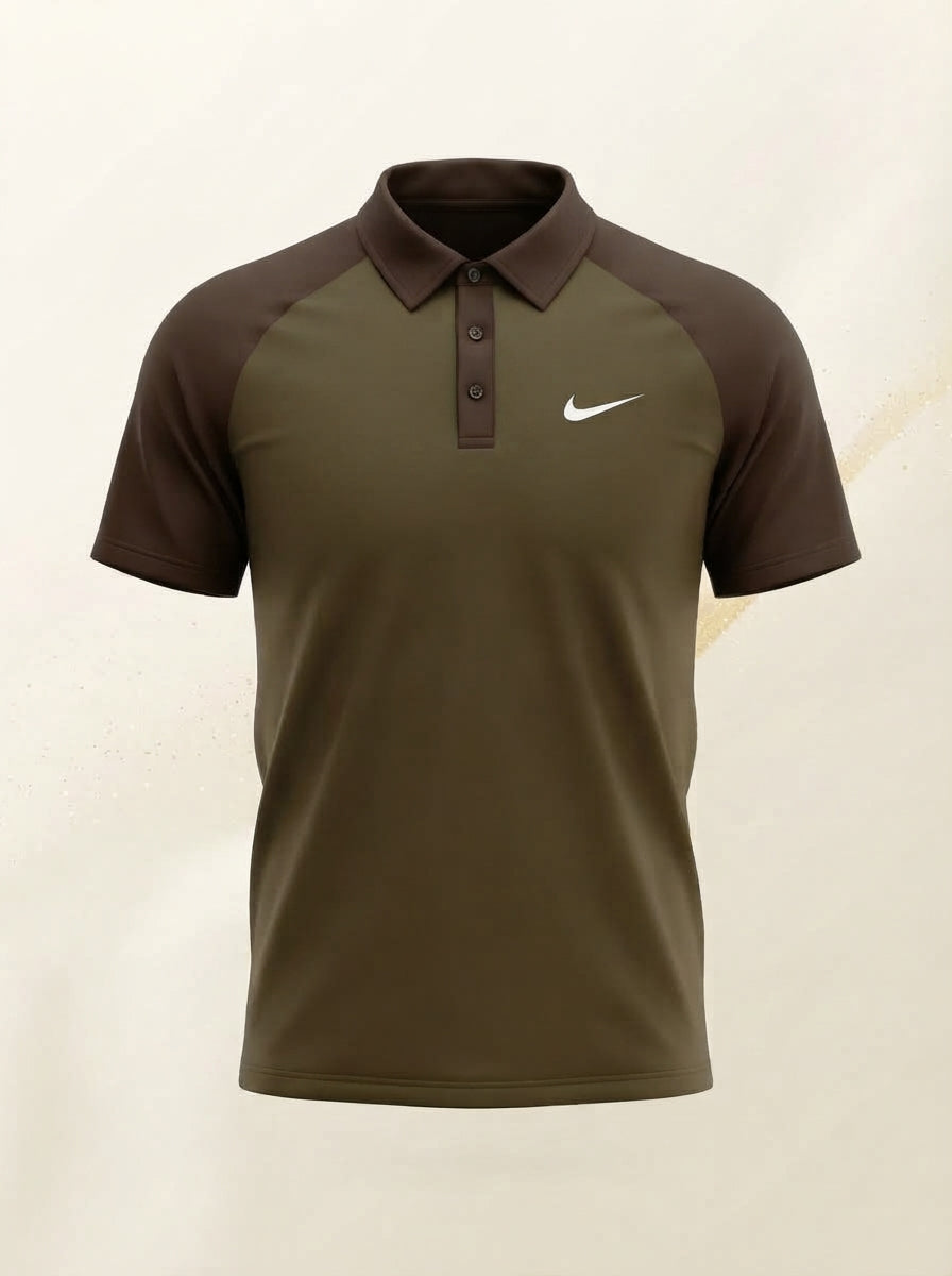 Men's Lycra Polo Shirt – Imported Power-Stretch Fabric, Raglan Contrast Sleeves | 5 Colors – Nighat Apparel