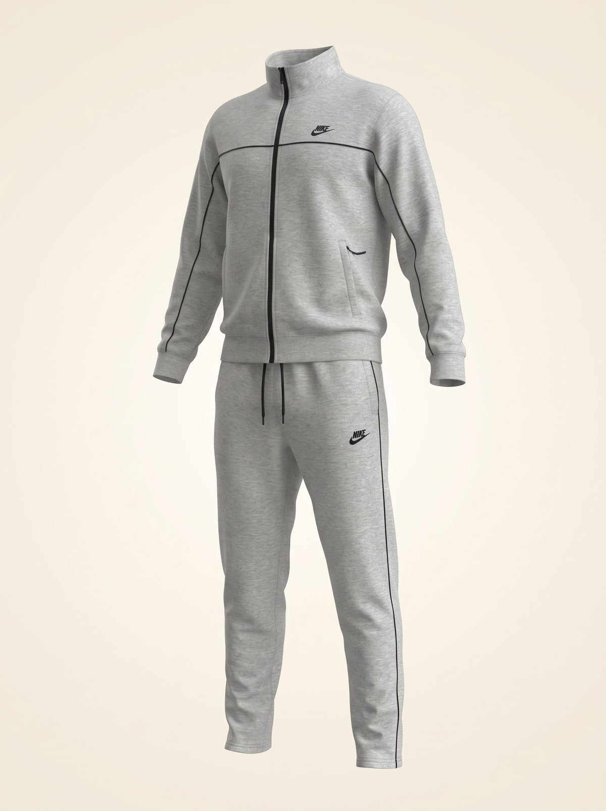 Women's Premium Cotton Fleece Tracksuit – 350 GSM Ultra-Warm Zip-Up Set, Baggy Trouser | 3 Colors – Nighat Apparel