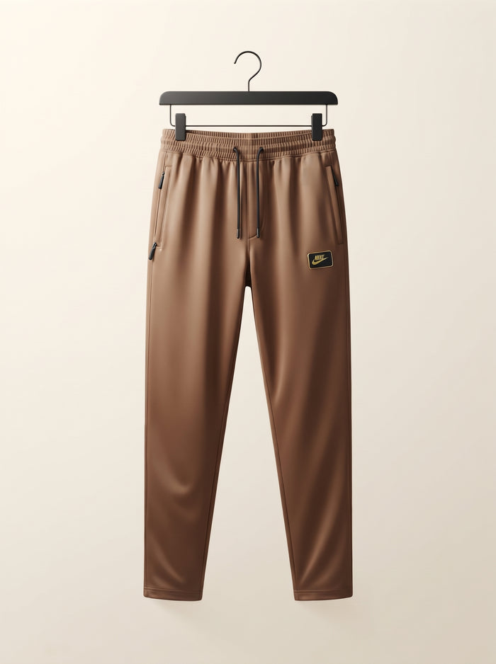Men's Premium Lycra Trouser – 220 GSM Imported Power-Stretch | Badge Logo Casual & Gym Trouser | 6 Colors – Nighat Apparel